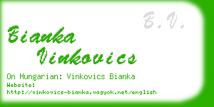 bianka vinkovics business card